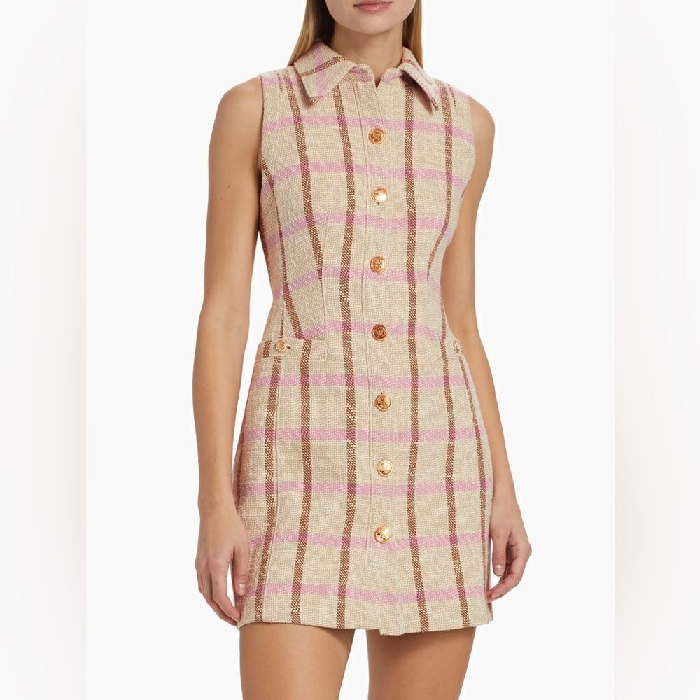 Toccin Sophia Tweed Shirtdress size 4